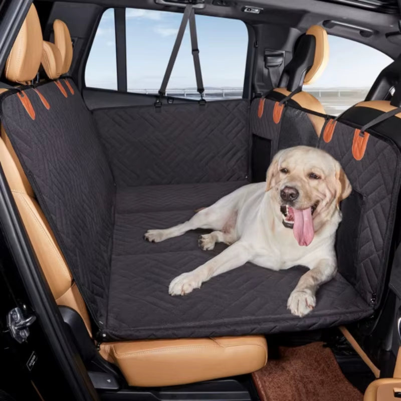 Backseat Dog Car Seat Cover Hard Bottom, Hard Bottom Car Seat Cover, Hard Bottom Extender for Large Dogs Keep Car Clean